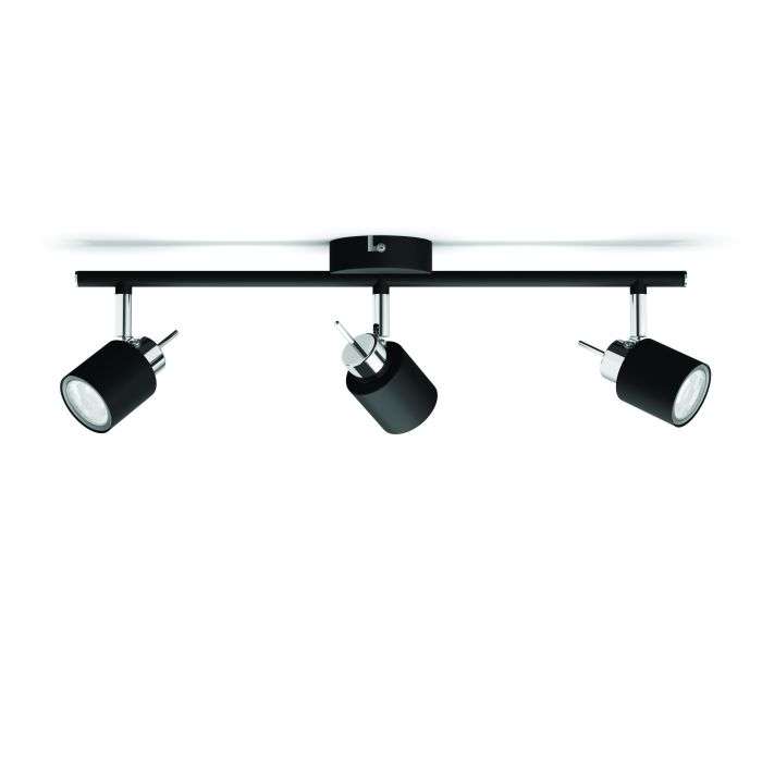 Philips Meranti Bar Black 2 Lights Spotlight