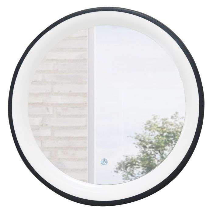 Bright Star Black Bathroom Mirror LED Light 36w 600mm