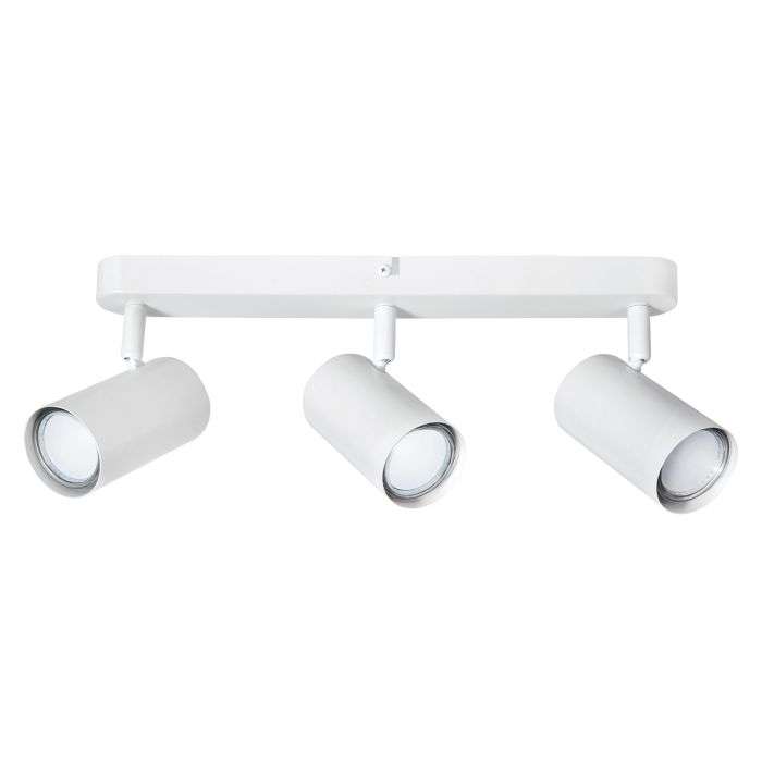 Bright Star White Matt 3 Light Spotlight