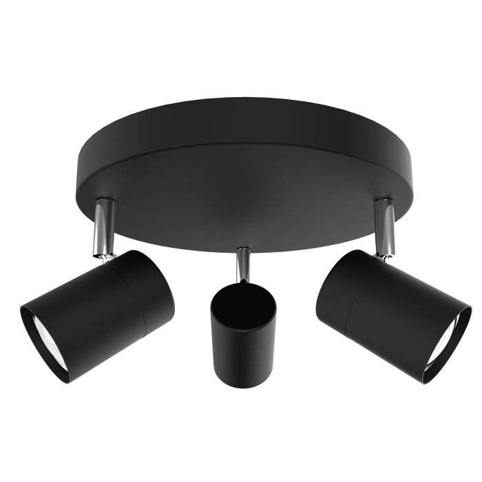 Bright Star Black Chrome 3 Lights Spotlight