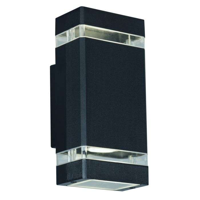Bright Star Black & Glass Lantern Light