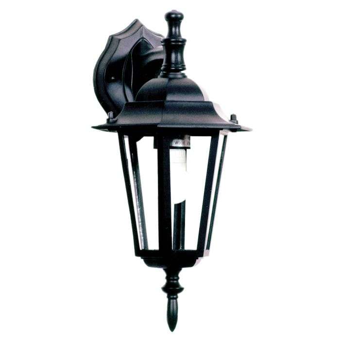 Bright Star Black Die Cast Aluminium Down Facing Lantern Light