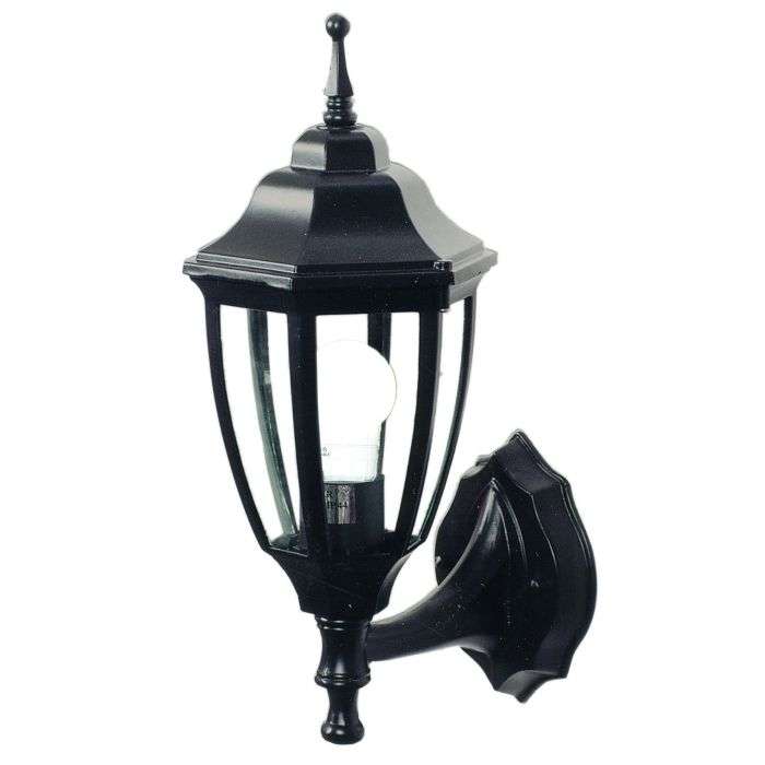 Bright Star Black Die Cast Aluminium Up Facing Lantern Light