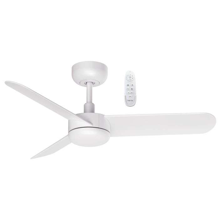 Bright Star White 3 Blade Ceiling Fan Without A Light