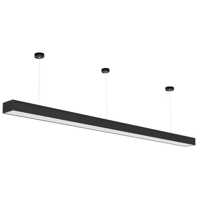 Bright Star Black 2400mm Suspended Pendant 72w LED