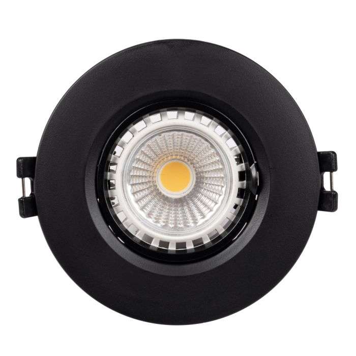 Eurolux Black Polycarbonate Downlighter 7w