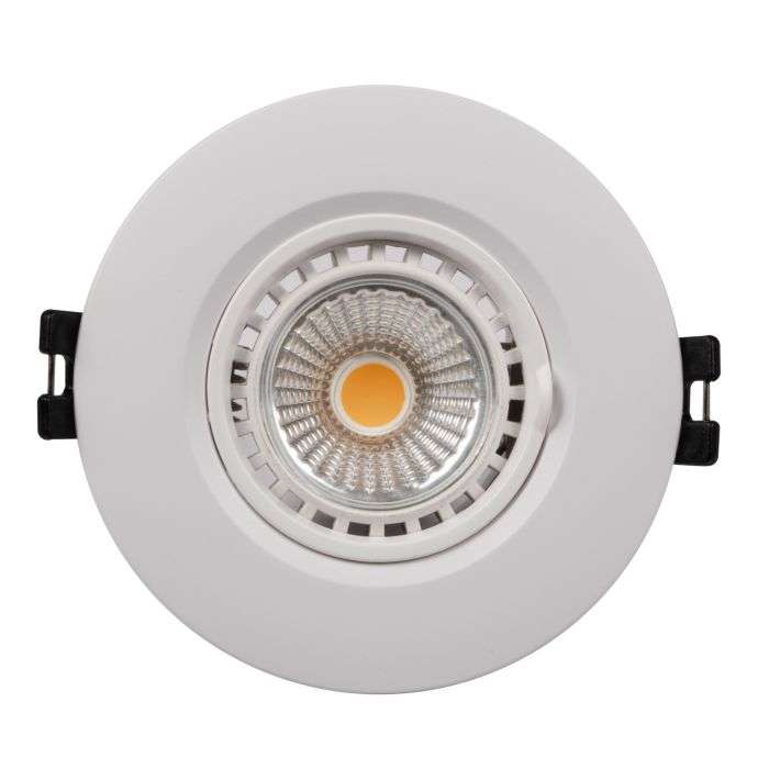 Eurolux White Polycarbonate Downlighter 7w