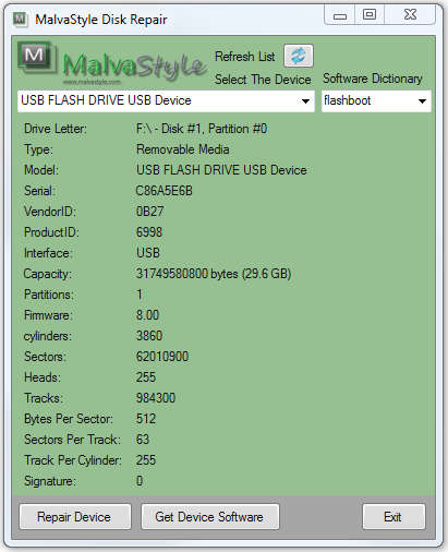 repair flash drive