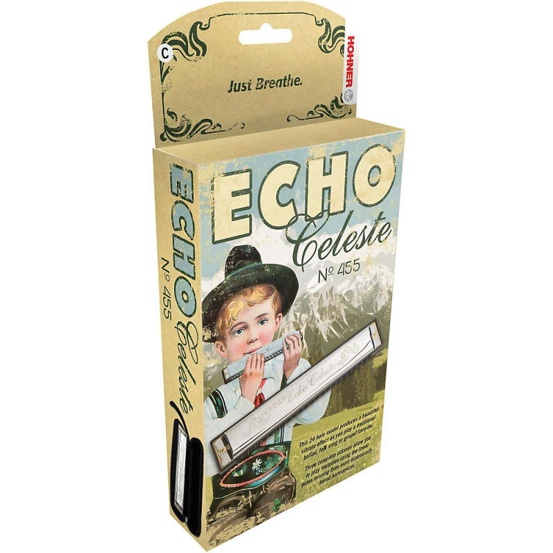 Hohner 455 Echo Celeste Tremolo Harmonica  G