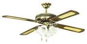 Goldair - Deluxe 4 Light Ceiling Fan - 132cm  - gold and brown