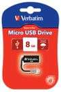 Verbatim 44049 - Micro USB Drive 8GB - Black