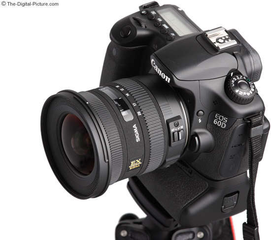 Sigma 10-20mm f/3.5 EX DC HSM Lens On Camera