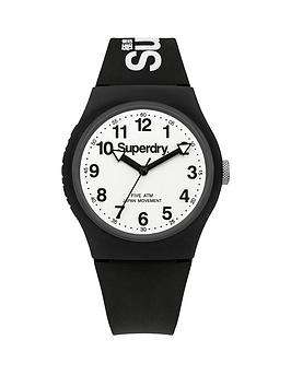 Urban White Dial With Black Silicone Strap Unisex Watch