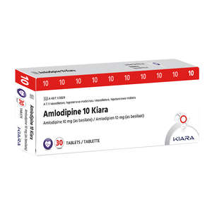 AMLODIPINE 10MG KIARA 30 TABLETS