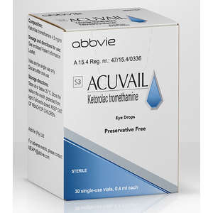 ACUVAIL 4.5MG/ML EYE DROPS 30 UNITS 1