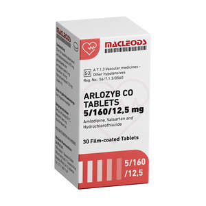 ARLOZYB CO 5/160/12.5MG TABS 30