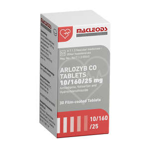 ARLOZYB CO 10/160/25MG TABS 30