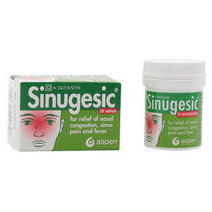 SINUGESIC 20 TABLETS