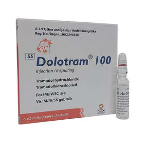 DOLOTRAM INJ 100MG 2ML 5 AMPOULES