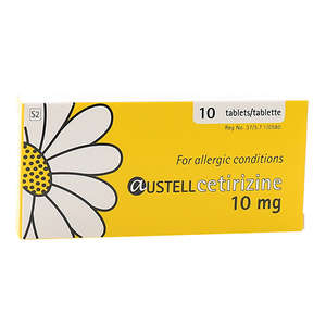 AUSTELL-CETIRIZINE 10MG 10 TABLETS