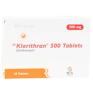 KLARITHRAN 500MG 10 TABLETS