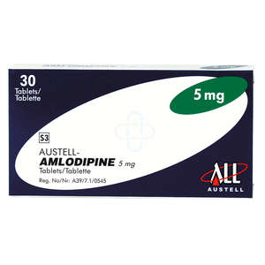 AUSTELL-AMLODIPINE  5MG 30 TABLETS