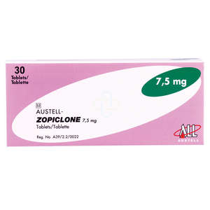 AUSTELL-ZOPICLONE 7.5MG 30 TABLETS