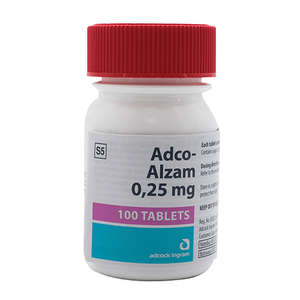 ALZAM 0.25MG 100 TABLETS SS5