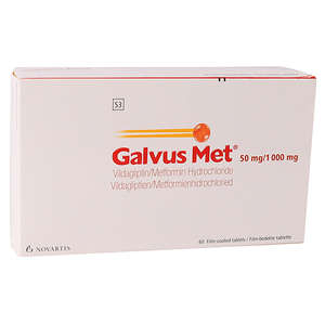 GALVUS MET 50/1000MG 60 TABLETS