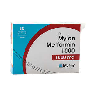 MYLAN-METFORMIN 1000MG TAB 60