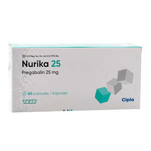 NURIKA 25MG CAP 60