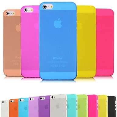 Soft Case for iPhone 5/5S (Assorted Colors) - DSB Premium Matte Surface PP Ultra Thin 0.01 inch/0.3