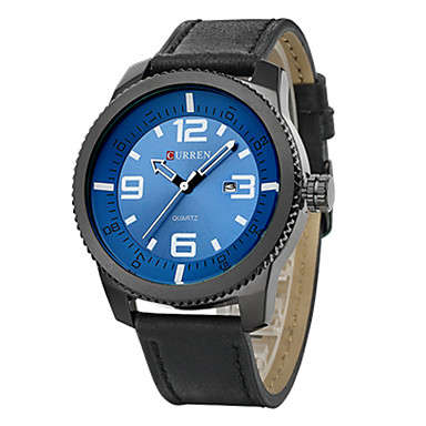 CURREN® Men¿s Army Design Military Watch Calendar Japanese Quartz Leather Strap Cool Watch Unique Wa