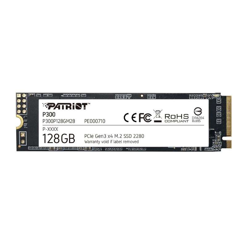 PATRIOT P300 128GB M.2 PCIE NVME SSD | P300P128GM28