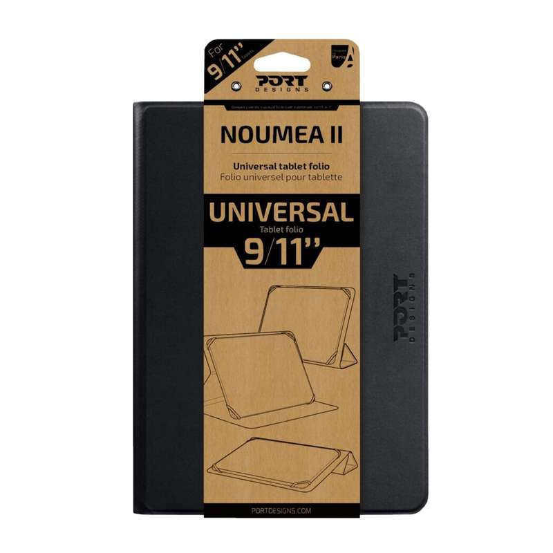 PORT DESIGNS NOUMEA II UNIVERSAL 9/11" TABLET FOLIO &#X2013; BLACK | 201319