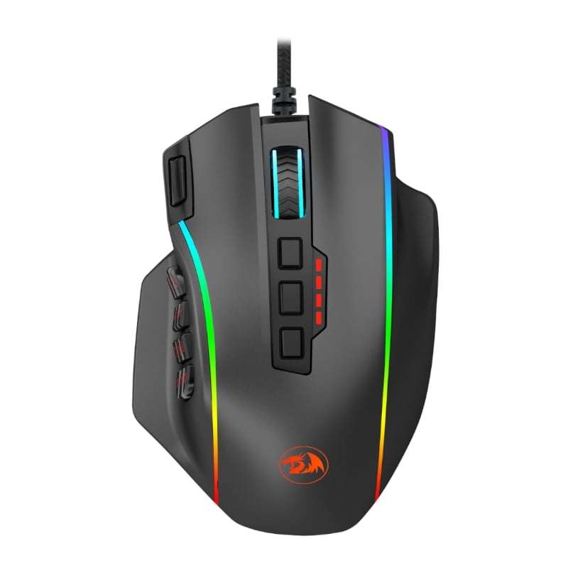 REDRAGON PERDICTION 4 12400DPI RGB MMO ERGO GAMING MOUSE - BLACK | RD-M901-K-2