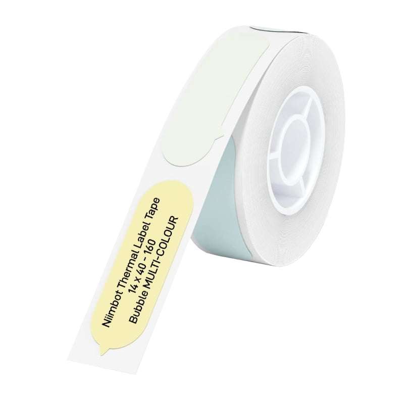 NIIMBOT D11/D110/D101/H1S THERMAL LABEL 14X40MM - 160 LABELS PER ROLL - BUBBLE B | T14*40-160BUBB...