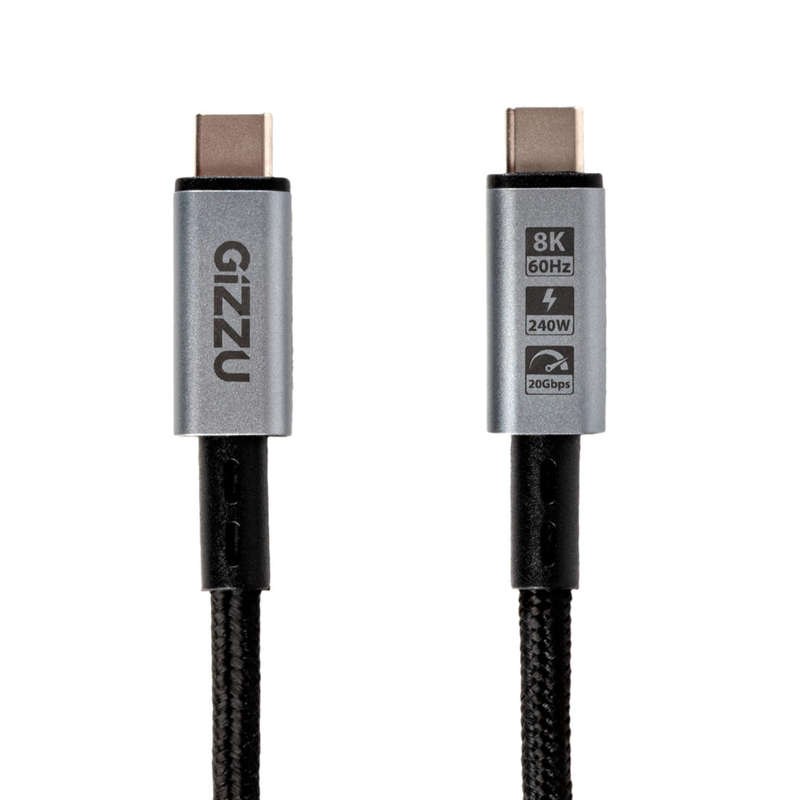 GIZZU 240W 20GBPS TYPE-C 1M CABLE | GCPCC24020G-01
