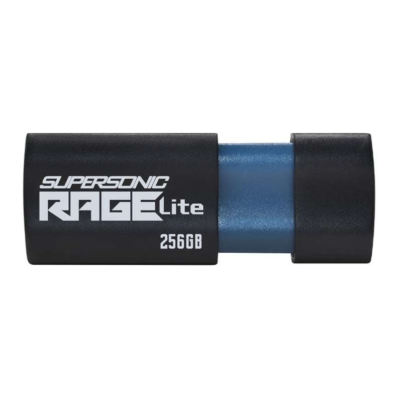 PATRIOT RAGE LITE 256GB USB3.2 FLASH DRIVE - BLACK | PEF256GRLB32U
