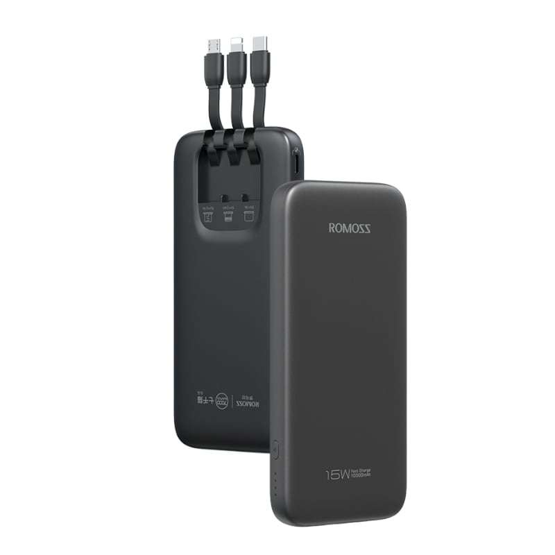 ROMOSS POWER BANK 10000MAH 15W BK | PHC10-201-2731H