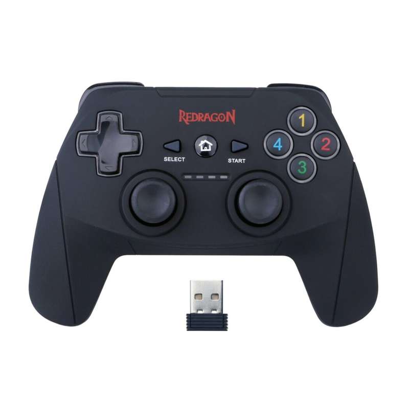 REDRAGON HARROW WIRELESS X/D-INPUT(DIGITAL/ANALOG) PC CONTROLLER - BLACK | RD-G808