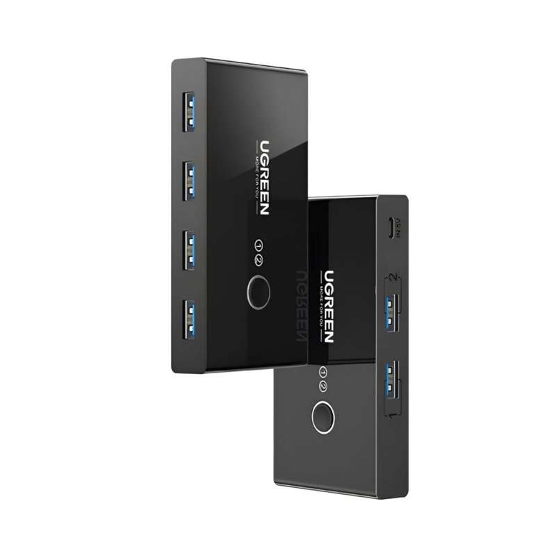 UGREEN USB 2.0 4-PORT SWITCH BOX, WITH 1.5M USB CABLES | US216-30767