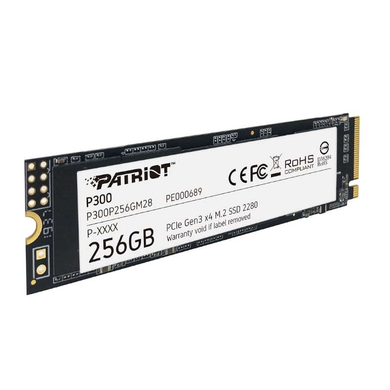 PATRIOT P300 256GB M.2 PCIE NVME SSD | P300P256GM28