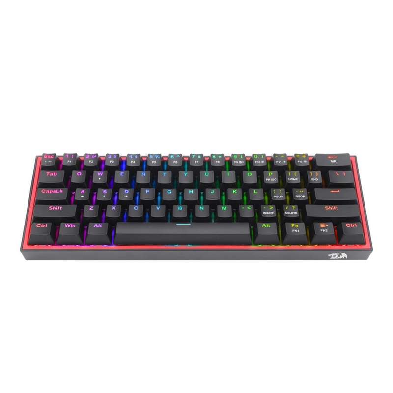 REDRAGON K617 FIZZ 60% WIRED RGB GAMING KEYBOARD - BLACK | RD-K617-RGB