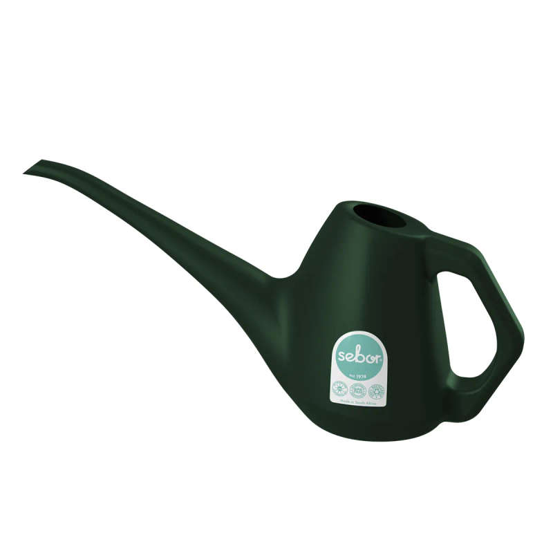 BULK PACK 6 X SEBOR WATERING CAN 1L DARK GREEN