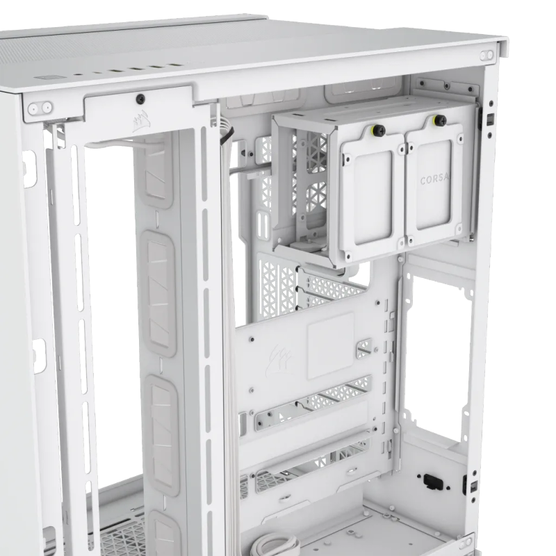 6500X Mid-Tower White Dual Chamber Pc Case; 2X 3.5'' 2X 2.5'' Drive Bays; Up To 360Mm Radiator Co...