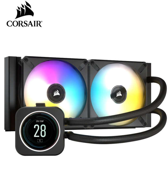 Corsair Icue H100I Elite Lcd Display Liquid Cpu Cooler
