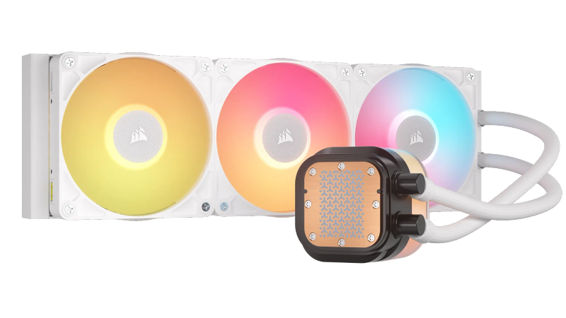 CORSAIR iCUE LINK TITAN 240 RX LCD White AIO; 240mm Radiator; Liquid CPU Cooler