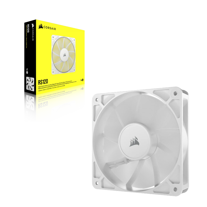 CORSAIR RS120 120mm PWM Fan  White