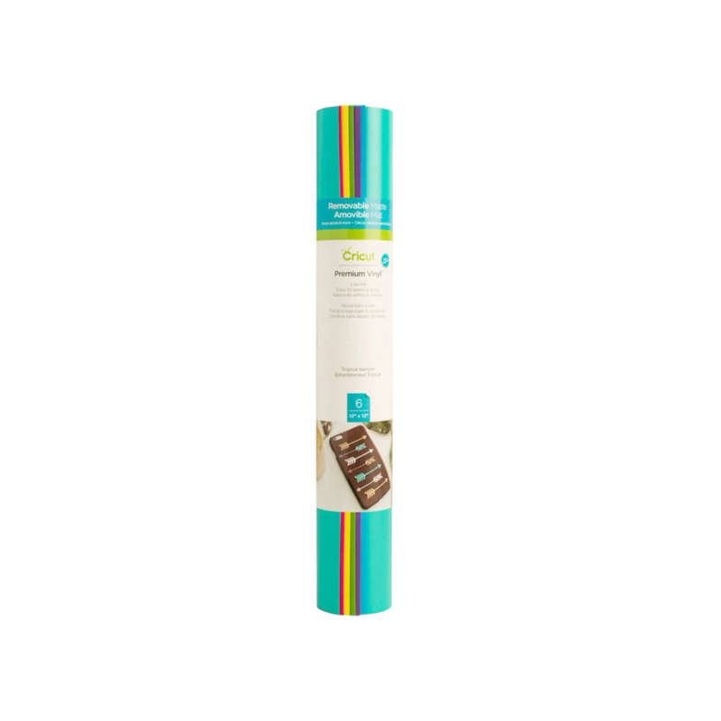 2004313 - Cricut Premium Vinyl Removable 30X30Cm 12-Sheet Sampler (Tropical)
